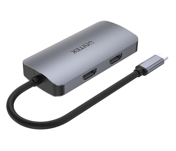 UNITEK USB-C - 2x HDMI, VGA, USB 3.1, PD (MST - 3 ekrany) D1051A - 587853 - zdjęcie